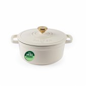 BW13771C Chester 3,4 l ketaus troškintuvas 24 cm, kreminės spalvos