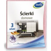 Stella Ścierki domowe STELLA, zapach lawendy, 3 szt., lawendowy