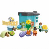 PLAYMOBIL 71690 Junior: gyvūnų pensionas su šėrykla, constructio