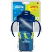 TC01202-KUBEK TERMICZNY ZE SŁOMKĄ 300ML NIEBIESKI+12M-CY