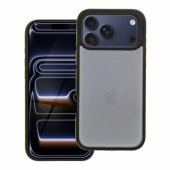 NEO galinis dėklas, skirtas Apple iPhone 17 Pro Max, juodas/ geltonas