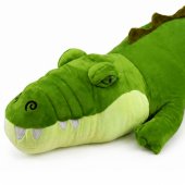 Plush Crocodile Mascot Cuddly Toy Realistic Green 70 cm