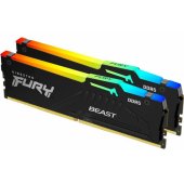 Fury Beast RGB Black 2x32GB DDR5 5200MHz DIMM KF552C40BBAK2-64