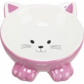 Trixie Ceramic bowl, for cat, in the shape of a cat, various colors, 1