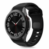 Galaxy Watch4/ 5/ 5 Pro/ 6/ 7/ FE Silicone Line Strap Black