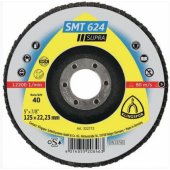 Klingspor išgaubtas žiedlapinis šlifavimo diskas P60 125mm 12 vnt. (328242)