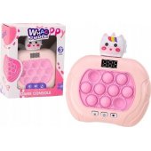 Pop-It Wac A Mole Game Unicorn Lights Sounds Pink