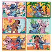 6 Cube Building Blocks Puzzle DISNEY STITCH | Clementoni 40905 | 2+
