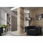 Topeshop knygų ir segtuvų lentyna, 40 cm, balta (R40 BIEL)