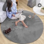 Strado Rabbit Round kilimas Strado 140x140 sidabrinis (šviesiai pilkas) uniwe