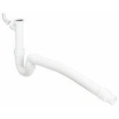 PVC trap 11/ 2"x40/ 50 with corrugated pipe and washing machine connecti