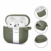 Silicone Hook Airpods 4 cover green