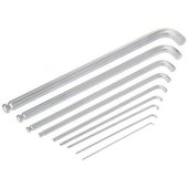 Wera 950/ 9 Hex-Plus 4 L-key set, metric, chrome-plated