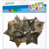 Craft with Fun CF DEKORATYVINĖ PUOŠMENA DREWNOKSZT ŽIEVĖ ŽVAIGŽDĖ 6CM6SZT 12/ 144