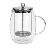 Coffee pot 600ml double glass