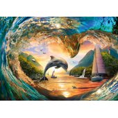 Ravensburger Puzzle Šuolis į saulėlydį (1000 detalių)