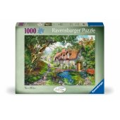 Ravensburger Puzzle 2D 1000 elementów Droga wśród wzgórza kwiatów