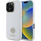 Silicone Logo Strass 4G Case iPhone 16 Pro White