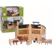 Figurka Collecta Zestaw z farmerem i stodołą 84150 COLLECTA