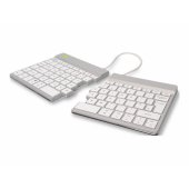 Wireless split keyboard in white RGOSBUKWLWH