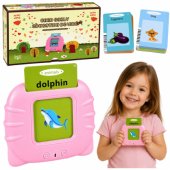 English Word Learning Card Reader Educational Toy Pink