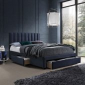 Bed GRACE with mattress HARMONY TOP 160x200cm, blue