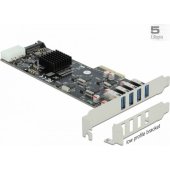 DeLOCK PCIe x4> 4x external SuperSpeed USB (USB 3.2 Gen 1) USB Type-A