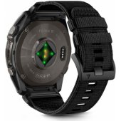 Klasikinis nailoninis dirželis Garmin Fenix 5X/ 5X Plus/ 6X/ 6X Pro/ 7X/ 8 (51mm), juodas