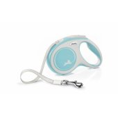 Flexi automatic leash New Comfort XS tape 3 m color light blue