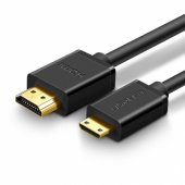 11167 HDMI - mini HDMI cable 19 pin 2.0v 4K 60Hz 30AWG 1,5m Black