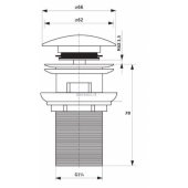 Click Clack Plug Sink / Bidet with overflow (NHC_B10B)