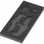 Wera 9840 foam insert for L-key set 1 (black/ grey, for Tool Rebel work