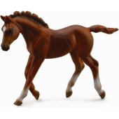 Collecta Foal Thorughbred Foal Chesnut (004-88670) figurine.
