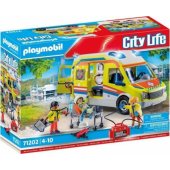 Playmobil greitosios pagalbos automobilis su šviesa ir garsu 71202