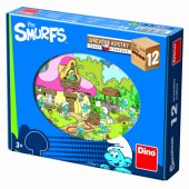 _6820895 Dino Cube dėlionė 12 vnt. The Smurfs