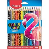 Maped Colorpeps Animals spalvoti pieštukai, 18 spalvų MAPED