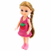 Mini Doll With Accessories Kitty Stroller Pink Doll Set