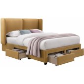 SUGI with mattress HARMONY DUO 160x200cm Yellow