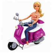 Anlily Traveler Doll on Scooter Glasses Phone Holder Accessories