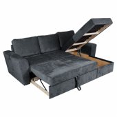 Kampinė sofa-lova INGMAR antracito