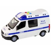 Policijos automobilis, varomas trinties mechanizmu, su garsais ir šviesomis