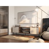 ALMERA 180.5x42x52.5 Walnut/ Cashmere