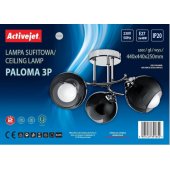 AJE-PALOMA 3P E27 3x40W Black