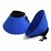 Pooperacinis antkaklis KVP šunims ir katėms EZ Soft mėlynas 14-31 cm S