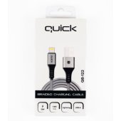 Cable QB-122 USB Lightning 1.5m Grey