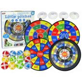 LeanToys Dart Game Set Dart Shield 36 cm Velcro Balls