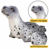Plush Mascot Cuddly Toy Seal Gray 37cm