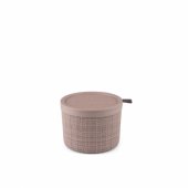 Basket Jute Pink 17x13x13cm