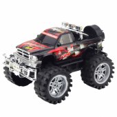 King galiniais ratais varoma visureigė transporto priemonė, raudona ir juoda, 27 cm