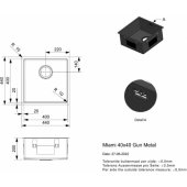 Miami 40x40 Gun Metal